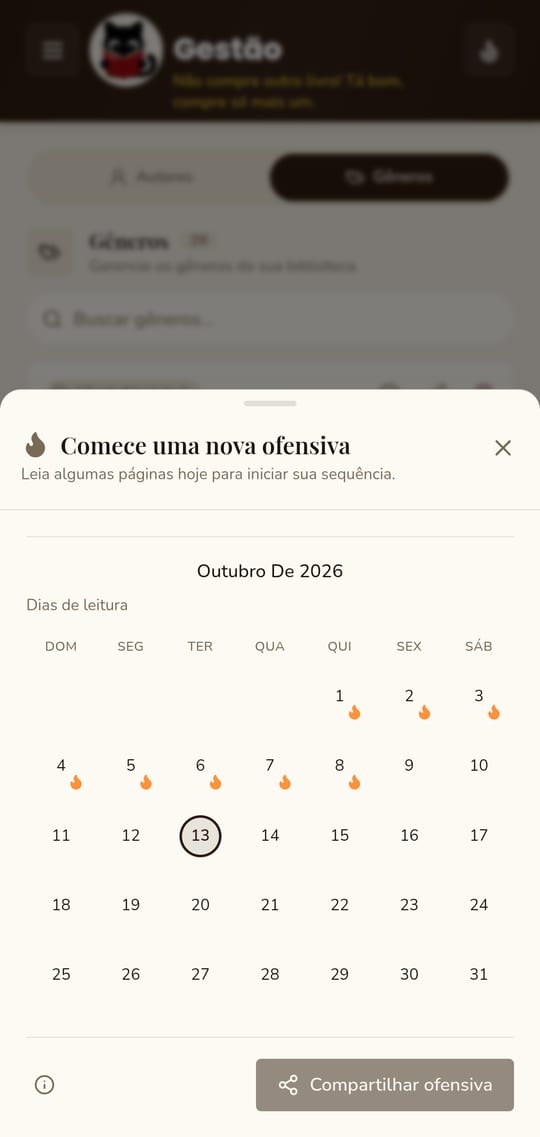 Reading streak